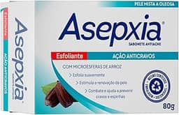 Asepxia Sabonete Facial Esfoliante 80g - Ácido Salicílico 2% e Antioleosidade
