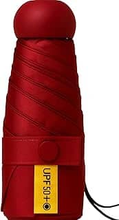 Guarda chuva de Bolso Ultra Compacto e Versátil – Mini Guarda-chuva Dobrável com Proteção UV, Leve e Portátil – Inclui Estojo Estilo Cápsula para Chuva e Sol