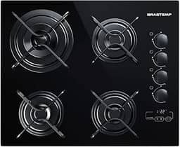 Cooktop 4 bocas Brastemp com duplachama e timer touch - BDT62AE BIVOLT