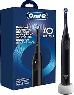 Escova de Dente Elétrica Oral-B Series iO2 para dentes 100% mais Limpos vs. uma Escova de Dente Manual Regular
