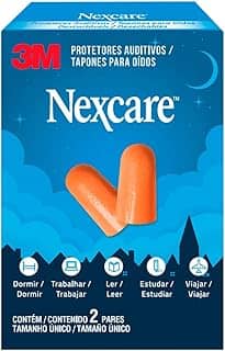 3M, Nexcare, Protetor Auditivo, Laranja - 2 Pares (1 pacote)