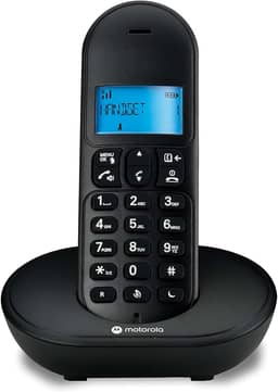 TELEFONE SEM FIO COM IDENTIFICADOR DE CHAMADAS E VIVA VOZ MT150 PRETO – MOTOROLA
