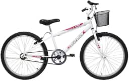Bicicleta Aro 24 Bike Sem Marchas Feminina e Masculina Saidx Premium, Quadro em Aço, Freio V-Brake