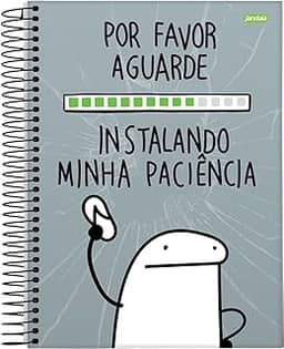 Caderno Espiral Univ CD 10 Matérias 160 Fls Flork Paciência FSC - Jandaia