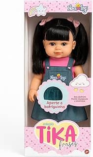 Boneca Tika Fala Frases – Cabelo Preto Liso | Educativa e Interativa – Nova Toys