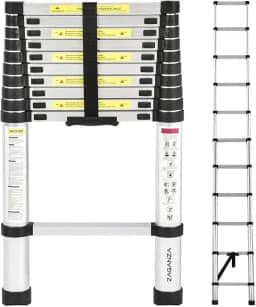 Escada Telescópica Extensiva Alumínio Multifuncional 3,8m 13 Degraus