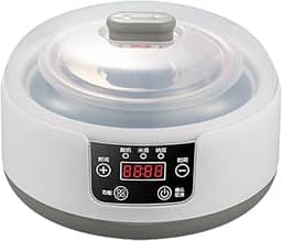 YWJLQH Fabricante de iogurte, recipiente interno de aço inoxidável doméstico 1,2L máquina de iogurte elétrica