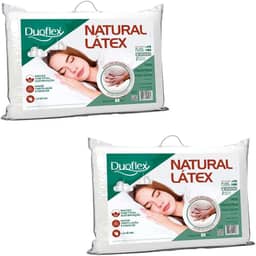 Kit 2 Travesseiro Natural Látex 50x70x14cm