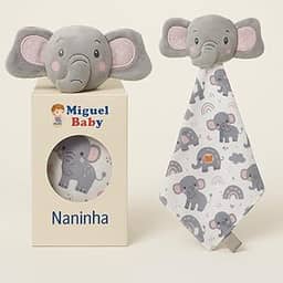 Naninha Elefante Rosa Miguel Baby