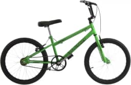Bicicleta de Passeio Ultra Bikes Esporte Rebaixada Garfo Reforçado Aro 20 Freio V-Brake Infantil Juvenil Verde Kw