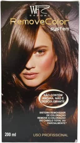 Kit Removedor De Coloração Para Cabelos Coloridos, Com Tinta, Coloração, Luzes e Mechas WF (200ml)