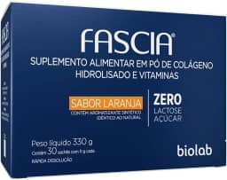 Fascia Colágeno Sabor Laranja Com 30 Saches