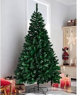 Árvore de Natal Grande Luxo 2,10m 1100 Galhos Cheia Articulada Reforçada Base Metálica