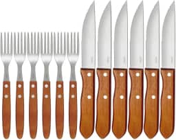 Mor - Conjunto Churrasco Garfo e Faca 12 Peças