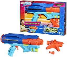 Nerf Super Soaker Power Drench lançador de água em plástico azul e laranja, brinquedo para meninos e meninas, para crianças acima de 8 anos