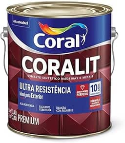 Tinta Esmalte Coralit Fosco Branco 3,6 Litros