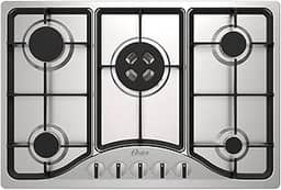 Cooktop Semiprofissional Oster, a Gás, 5 bocas, Inox, Bivolt, OTOP701