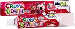 Creme Dental para Cães, Pasta de Dente para Cachorro, Sabor Morango