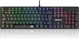 TECLADO MECANICO GAMER REDRAGON SINDRI RAINBOW PRETO