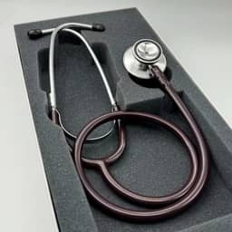 Estetoscópio P.A Med Duplo Adulto e Infantil Enfermagem Estudante Excelente Ausculta (Vinho)