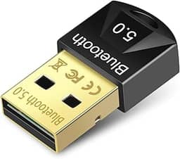 Adaptador Bluetooth para PC, receptor de dongle Bluetooth 5.0 para transferência sem fio para laptop, suporta Windows 10/8.1/8/7/XP para desktop, laptop, mouse, teclado, impressoras,