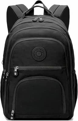 Mochila Feminina Masculina Tactel Notebook Escolar Resistente Grande Costas Juvenil Escola Preta