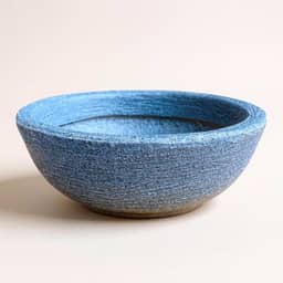 vaso para plantas e flores mini cuia bacia 22cm cactos suculentas decoração (Azul, 1 unidade)