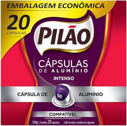 PILÃO Café Pilão Cápsula Intenso - com 20 Cápsulas - 104 Gramas
