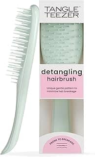 Tangle Teezer - Escova de cabelo desembaraçadora The Ultimate Detangler Extra Gentle para todas texturas capilares fragilizadas. Cor: Verde