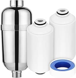 Filtro de chuveiro premium de alto rendimento, filtro resistente de 20 estágios para filtro de cabeça de chuveiro, remove metais pesados, cloro, flúor, melhora a condição da pele