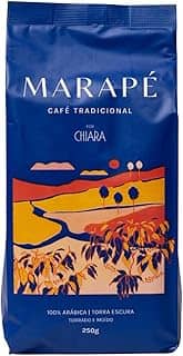 Café Marapé Tradicional 100% Arábica Torrado e Moído, em Pó de Torra Escura com Selo ABIC, Origem Brasileira, Ideal para Como Fazer Café Autêntico e Aromático (1, 250 g)