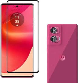 Kit Película de Vidro 9D 9h Rigidez para Motorola Edge 50 Fusion + Película Câmera Lente