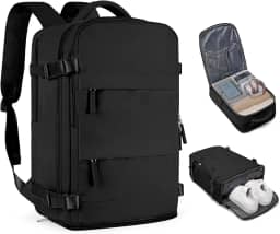 Mochila de viagem coofay casual e versátil, A - Preto, Standard, Mochilas de viagem