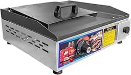 Chapa Elétrica com Abafador e Prensa Manual, 40x35cm, Termostato até 300°, 110V/220V, Sevefort Grill (110v)