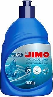 JIMO Lava Lou�a Gel Detergente Concentrado Desengordurante Super Brilho Limpeza Biodegrad�vel Rende 20 lavagens 500g