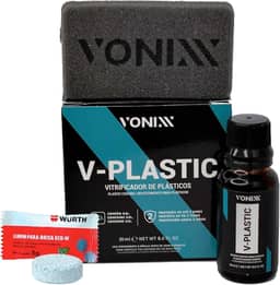 Kit Vitrificador V-Plastic Vonixx Para Plásticos 20ml Vonixx + Limpa Parabrisa Eco-w 5g Wurth
