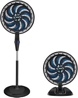 Ventilador de Coluna Arno X-TREME 9 40cm 2 em 1 VE9M, 160W. Coluna ou Mesa, 9 Pás, 3 Velocidades, Oscilação 80º, Altura Ajustável de até 1,5m, Modo Sono Tranquilo, 110V