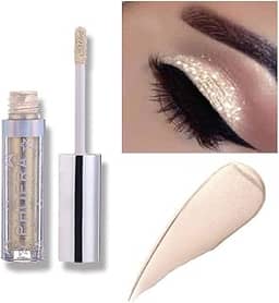 Sombra com glitter, maquiagem para olhos, brilho líquido, brilhante, cores claras, bastão de lápis brilhante de longa duração, à prova d'água, conjuntos de sombras de olhos brilhantes, pigmentos
