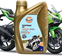 Óleo Lubrificante Sintético Para Moto Gulf Syntrac 4T 10W-40 Proteção Máxima Para Seu Motor Garanta Máxima Performance E Durabilidade Para Sua Moto Com O Óleo Sintético Gulf Syntrac 4T 10W-40