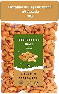 Castanha De Caju 1 Kg Inteira Premium Assada Sem Sal W1