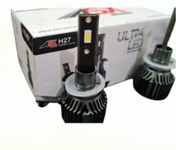 Par De Lampada Ultra Led Asx H27-70w 10000 Lúmens 6000k Preto Branco-neutro