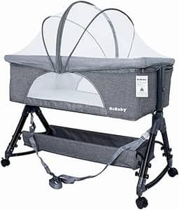 Berço Portátil Moises Co-bed Até 15kg C/Balanço Mosquiteiro e Cesto Luna - KaBaby