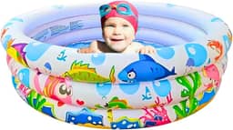 Piscina Infantil 180L Redonda Inflável Àgua e Bolinhas