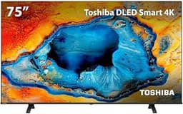 Smart TV DLED 75' 4K Toshiba 75C350NS VIDAA 4 HDMI 2 USB Wi-Fi - TB033M
