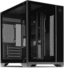 Gabinete Gamer Mancer CV100 | Mid-Tower | Tipo Aquário | Vidro Panorâmico | USB 3.0 | Preto