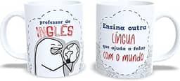 Caneca Personalizada e Divertida – Frases Engraçadas de Professor por Matéria (Inglês)