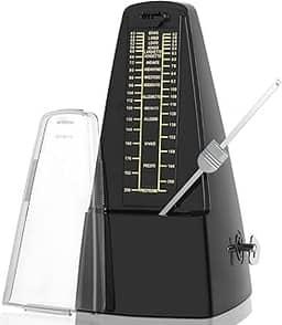 Kerdele Metrônomo Mecânico, Metrônomo Mecânico Analógico, Padrão Universal Metronome para Piano, Guitarra, Bateria, Violino, Bateria