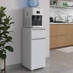 Armário para Bebedouro Multiuso com Gaveta e Porta Cozinha (Branco)