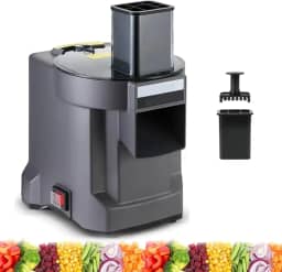 Fatiador de Legumes Eletrico,Cortador de Legumes,Cortador de Legumes Eletrico,picador elétrico de vegetais 3 em 1 e picador multifuncional ajustável