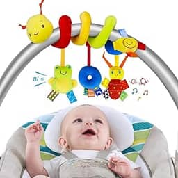 Móbile Centopéia Espiral Para Carrinho De Bebê Ideal Carrinho Bebê Conforto Berço Chocalho Divertido